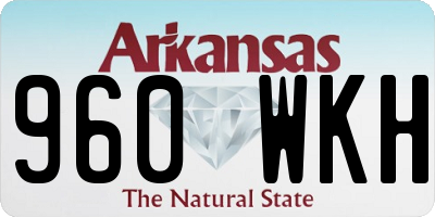 AR license plate 960WKH