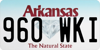 AR license plate 960WKI