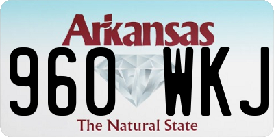 AR license plate 960WKJ