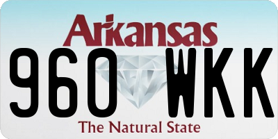 AR license plate 960WKK