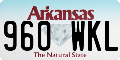 AR license plate 960WKL