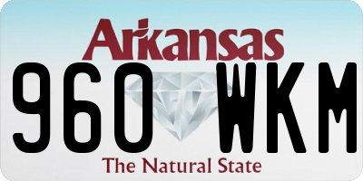 AR license plate 960WKM