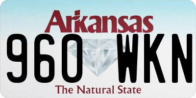 AR license plate 960WKN
