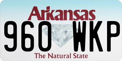 AR license plate 960WKP