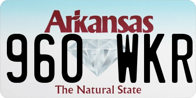AR license plate 960WKR