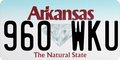 AR license plate 960WKU