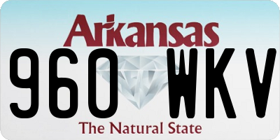 AR license plate 960WKV