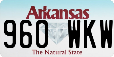 AR license plate 960WKW