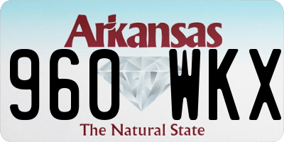 AR license plate 960WKX