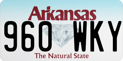 AR license plate 960WKY