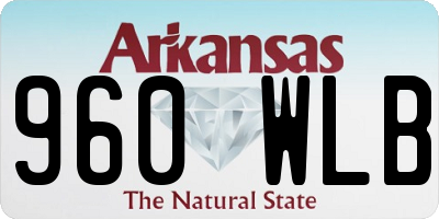 AR license plate 960WLB