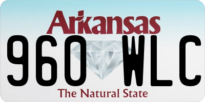 AR license plate 960WLC