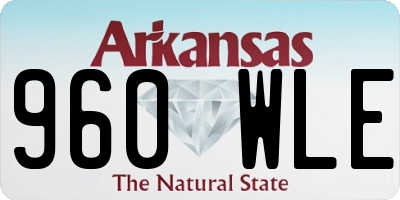 AR license plate 960WLE