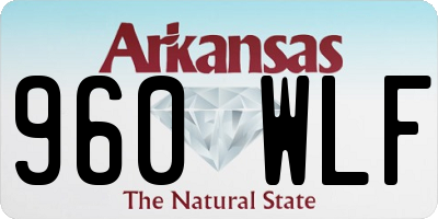 AR license plate 960WLF