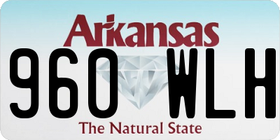 AR license plate 960WLH