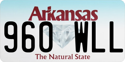 AR license plate 960WLL