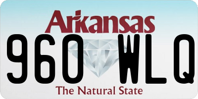 AR license plate 960WLQ