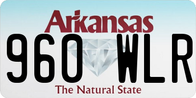 AR license plate 960WLR