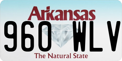 AR license plate 960WLV
