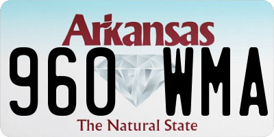 AR license plate 960WMA