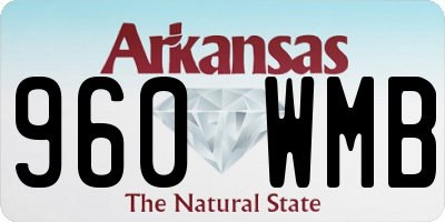 AR license plate 960WMB