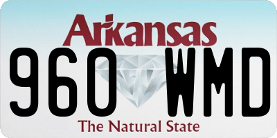 AR license plate 960WMD