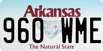 AR license plate 960WME