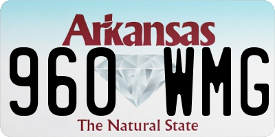 AR license plate 960WMG