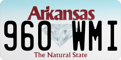AR license plate 960WMI