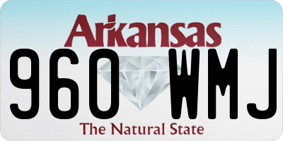 AR license plate 960WMJ