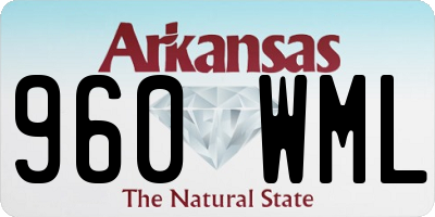 AR license plate 960WML