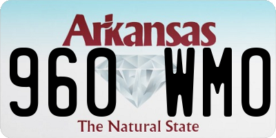 AR license plate 960WMO