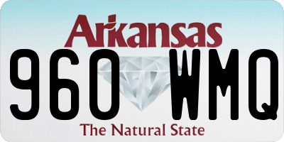 AR license plate 960WMQ