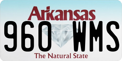 AR license plate 960WMS