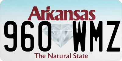 AR license plate 960WMZ