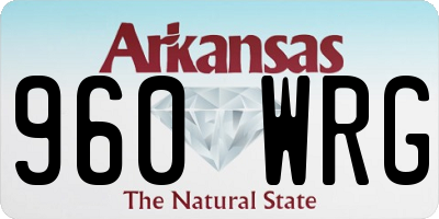 AR license plate 960WRG
