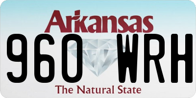 AR license plate 960WRH