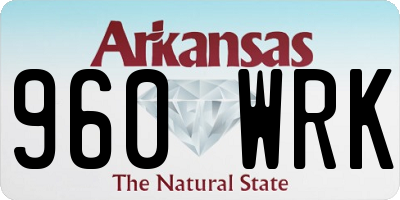 AR license plate 960WRK