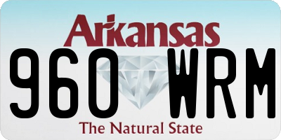 AR license plate 960WRM