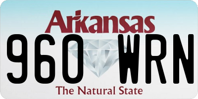 AR license plate 960WRN