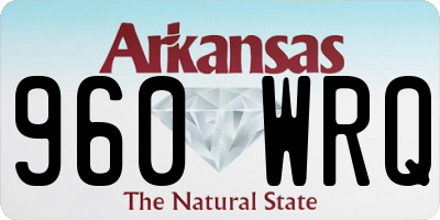 AR license plate 960WRQ