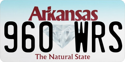 AR license plate 960WRS