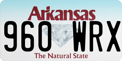 AR license plate 960WRX