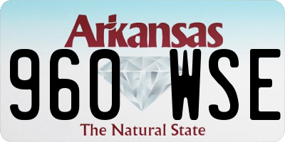 AR license plate 960WSE