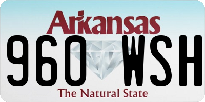 AR license plate 960WSH