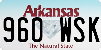 AR license plate 960WSK
