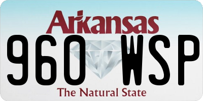 AR license plate 960WSP