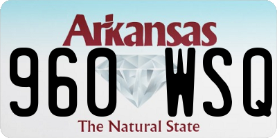 AR license plate 960WSQ