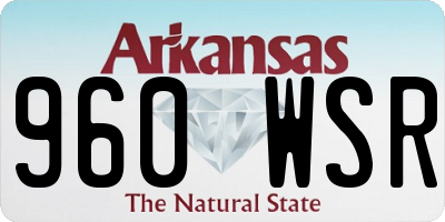 AR license plate 960WSR