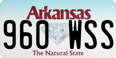 AR license plate 960WSS